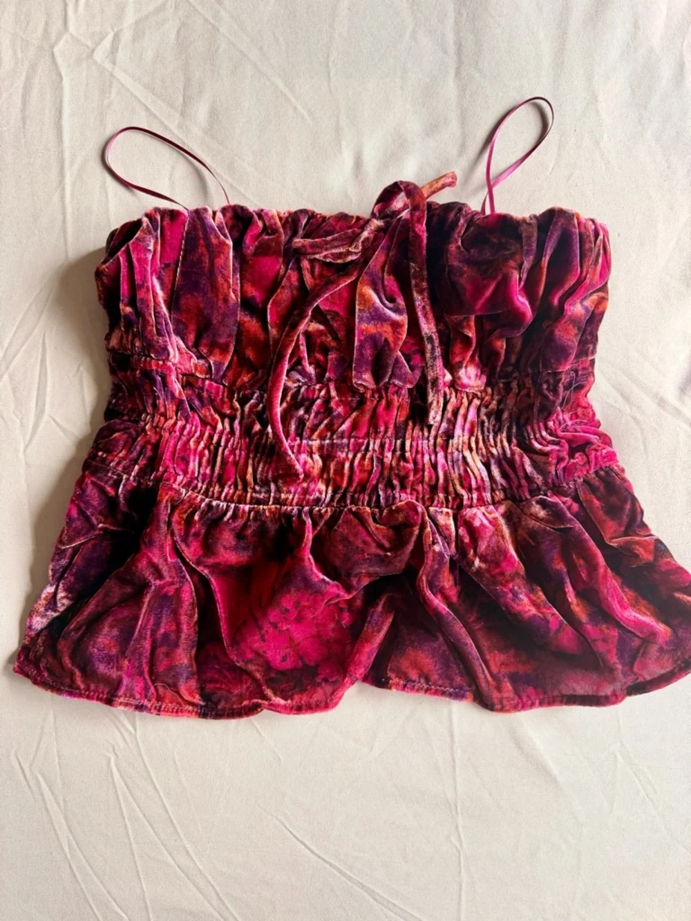 NWT Anthropologie Somerset Strapless Blouse - Velvet Top - Picture 4 of 13
